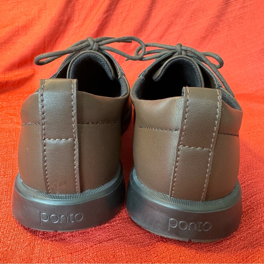 PONTO‎ Pacific Recycled Leather Blend Brown Oxfords, Women’s Size 9, EUC - Picture 4 of 6